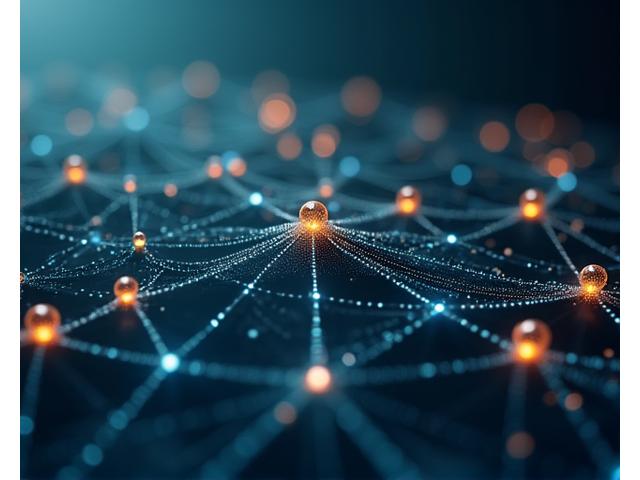 Graphique visuel abstrait représentant des connexions neuronales et des points de données interconnectés, symbolisant l'analyse des préférences.