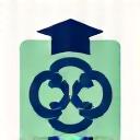 Icon representing academic collaboration and learning